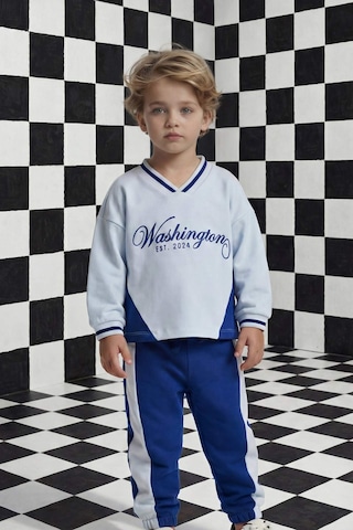 Defacto Erkek Bebek 2li Takım Baskılı Sweatshirt Eşofman Altı G6132a526sper98 Ekru-er98