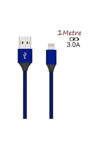 iPhone Uyumlu 14-13-12 11 3.0a Hızlı Halat Usb Şarj Kablosu 1mm- 5775