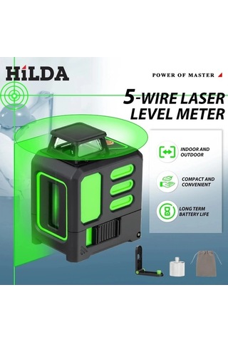 Tongxida Hilda'nın Lazer Seviyesi 2/5 Satır 360 Otomatik Tesviye Inşaatı Ab184