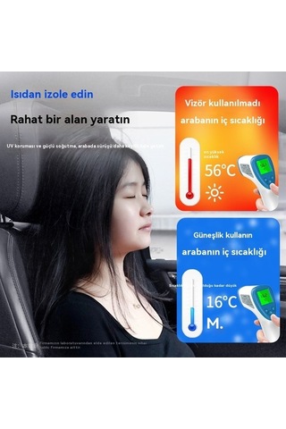 Novahub Araç Ön Cam Güneşlik - Renkli 140x70 Cm 140 70cm