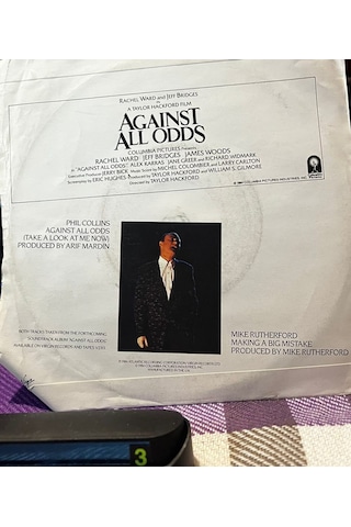 Phil Collins - Against All Odds / Mike Rutherford - Orijinal 45'lik Plak 1984