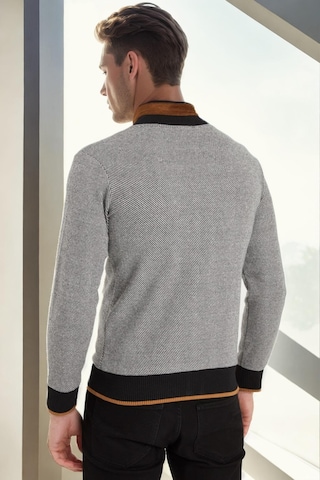 1021 Dewberry Erkek Sweatshırt-koyu Diagonal Siyah Koyu Diagonal Siyah