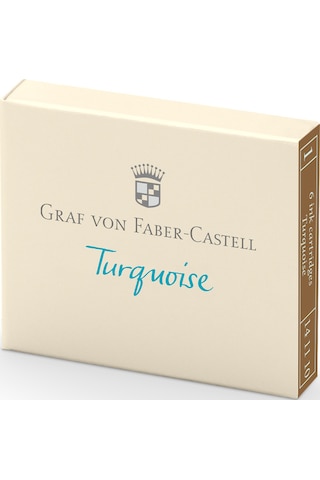 Graf Von Faber-Castell 6'lı Kartuş Turkuaz