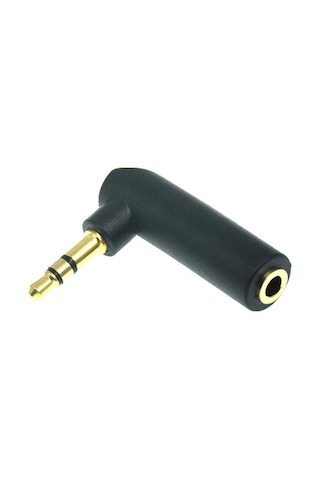 3.5mm Stereo L Aparat 3.5 Mm Stereo 90 Derece Sağ Açılı Çevirici