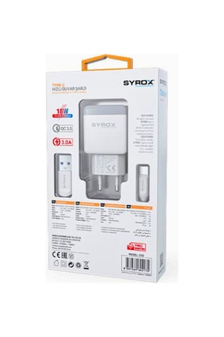 Syrox Q32 Type-c Hızlı Quick Şarj Aleti 3.0a