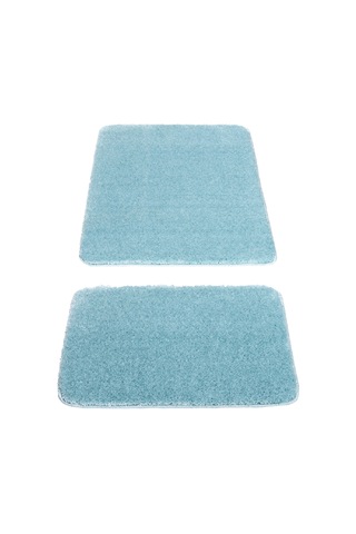 Koza Home Mino Kaydırmaz Taban Turkuaz Banyo Paspası Turkuaz