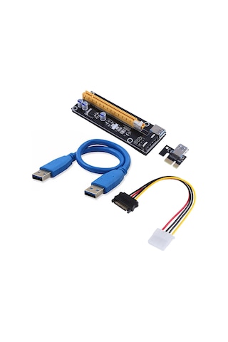 Pcı Express To Pcıe Adaptör Set 1X To 16X Usb 3.0 Bitcoin Mining
