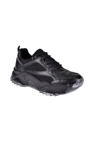 Pullman Kadın Spor Ayakkabı Sneaker Sms-65118 Siyah-siyah Siyah