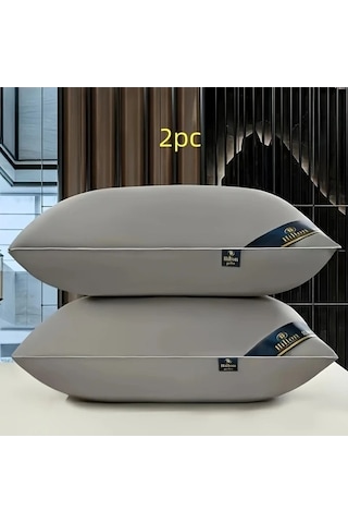 Trendooze Mavi Yıldızlı Otel Kalitesi Yastık, Boyun Desteği, 2 Adet, Lüks Uyku Deneyimi mavi