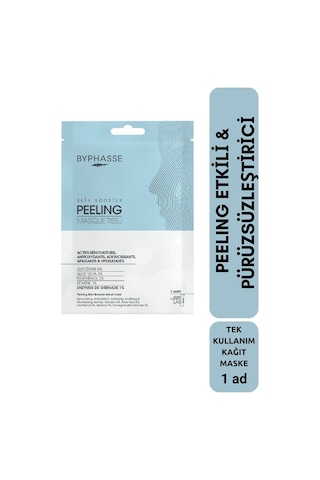 Byphasse Peeling Etkili Ve Pürüzsüzleştirici Skin Booster Kağıt Yüz Maskesi