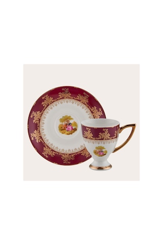 Wınterlıng Porzellan 23067-4 Lady Red 6'lı Kahve Fincanı Çok Renkli