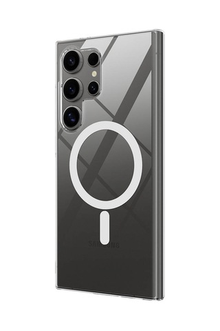 Zore Galaxy Uyumlu S24 Ultra Kılıf Kamera Korumalı Magsafe Sert Pc Msra Porto Kapak-renksiz Renksiz