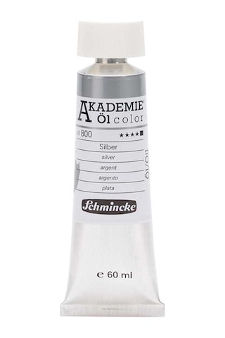 Schmincke : Akademie Yağlı Boya : 60 Ml : 800 Silver