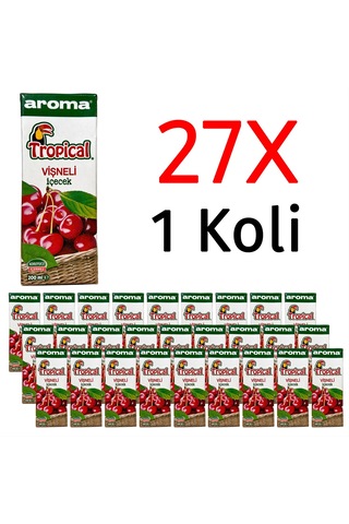 Aroma Tropical Vişneli İçecek 200 Ml X 27 Adet