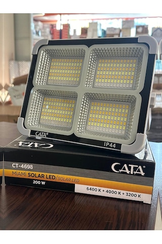 Ct-4698 Taşınabilir Şarjlı Solar Projektör 200w