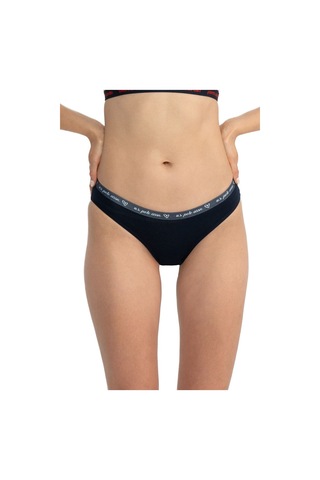 U.s Polo Assn. 66430 Kadın Karışık Desen Pamuklu 3'lü Slip Külot-lacivert Lacivert