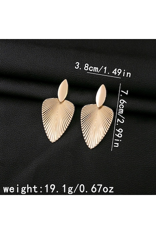 Skycity Glamgeo Moda 12 Çift Altın & Gümüş Küpe Seti, Şık Ve Çarpıcı Tasarımlar Gold