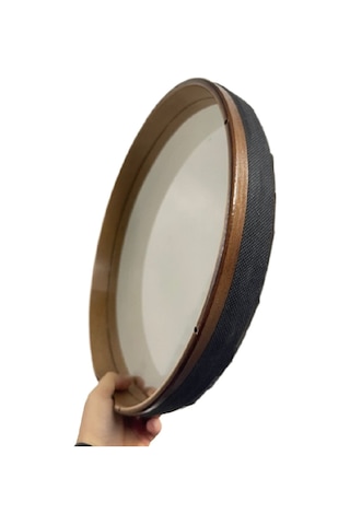 Plastik Cam Derili Akortlu Bendir 45 CM Koyu Film