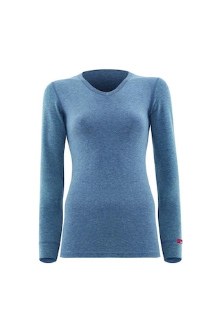 Blackspade 1257 Unisex Gri V Yaka Uzun Kol Thermal