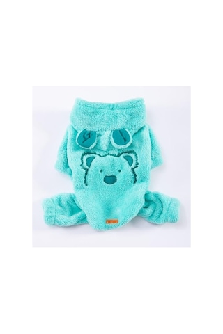 Peluş Köpek Tulumu - Küçük Irklar İçin, Mint Koala Desenli