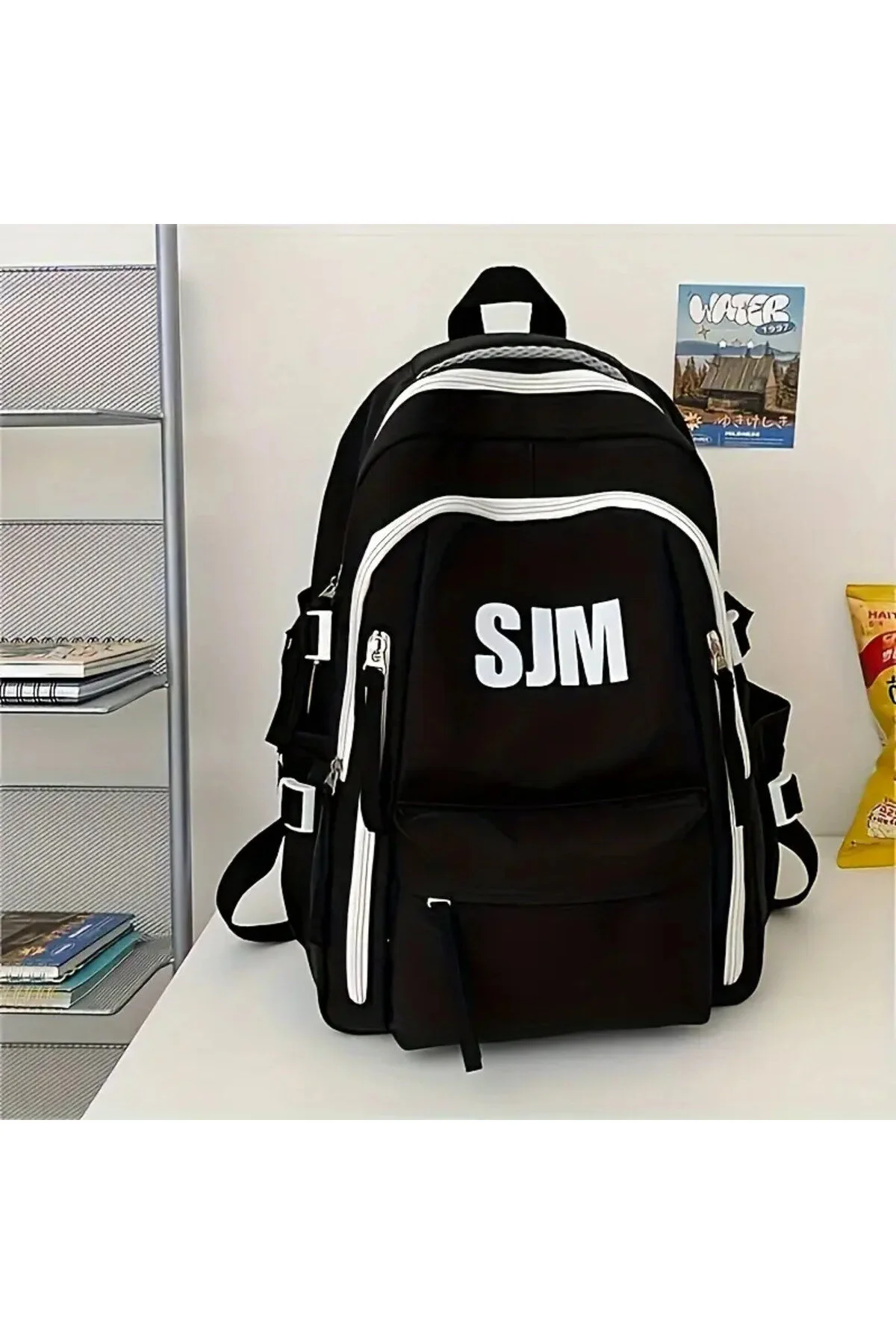 Dayanıklı Siyah Oxford Okul Ve Seyahat Sırt Çantası - Görsel Olarak Çekici Günlük/okul Çantası siyah