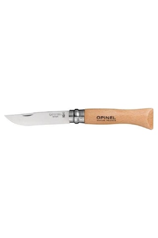 Opinel İnox Kayın Saplı 6 No Kamp Çakı Ambalaj (000404) Kahverengi