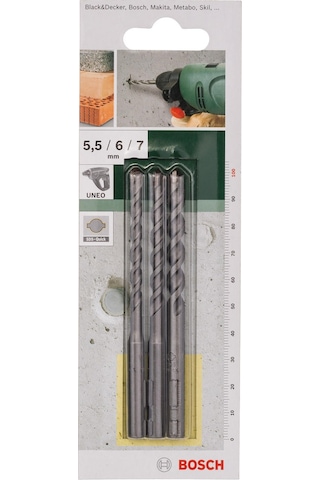Bosch SDS-Quick 3 Parçalı Beton Matkap Ucu Seti - 2609256909