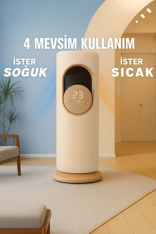 Taşınabilir Ev Tipi Sıcak Üfleme Isıtıcı 180 Hava Sirkülasyonu,