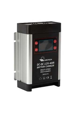 Uretech DC-DC Akü Şarj Cihazı 12V 40A Amper Yaşam Aküsü Şarj Cihazı