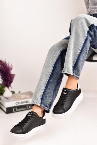 Siyah Kadın Spor Sneaker Casuel Günlük Ayakkabı 001