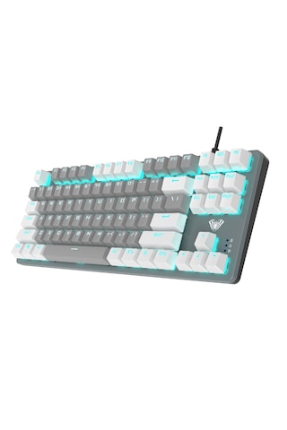 Aula F3287 Mavi Işıklı Kablolu Mekanik İngilizce Q Tkl Gaming Oyu
