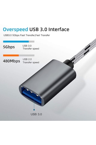 Lunatic 0149 Usb 3.0 Otg To Type C Micro Usb Data Şarj Hızlı