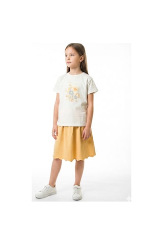 Xo Kids Kız Çocuk 2li Alt Üst Kombin Takmı 8-14 Yaş Set0528 Sarı