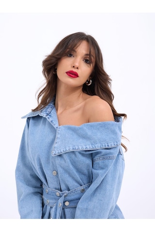 7308 Kot Gömlek-mavi Mavi