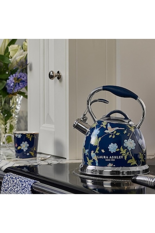 Elveden Marine Blue 2.5l Indüksiyonlu Düdüklü Çaydanlık Tüm Ocaklara Uyumlu Lacivert