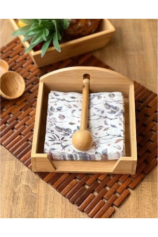 Periboia Ahşap Peçetelik Renkli