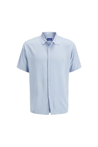 Jack Jones Erkek Viskon Kısa Kollu Gömlek 12271078 A. Mavi