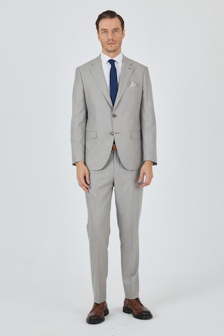 İmza Açık Bej Mono Yaka Astarlı Çift Yırtmaç Esnek 6 Drop Comfort Fit Classic Takım Elbise 1001250161 Açık Bej