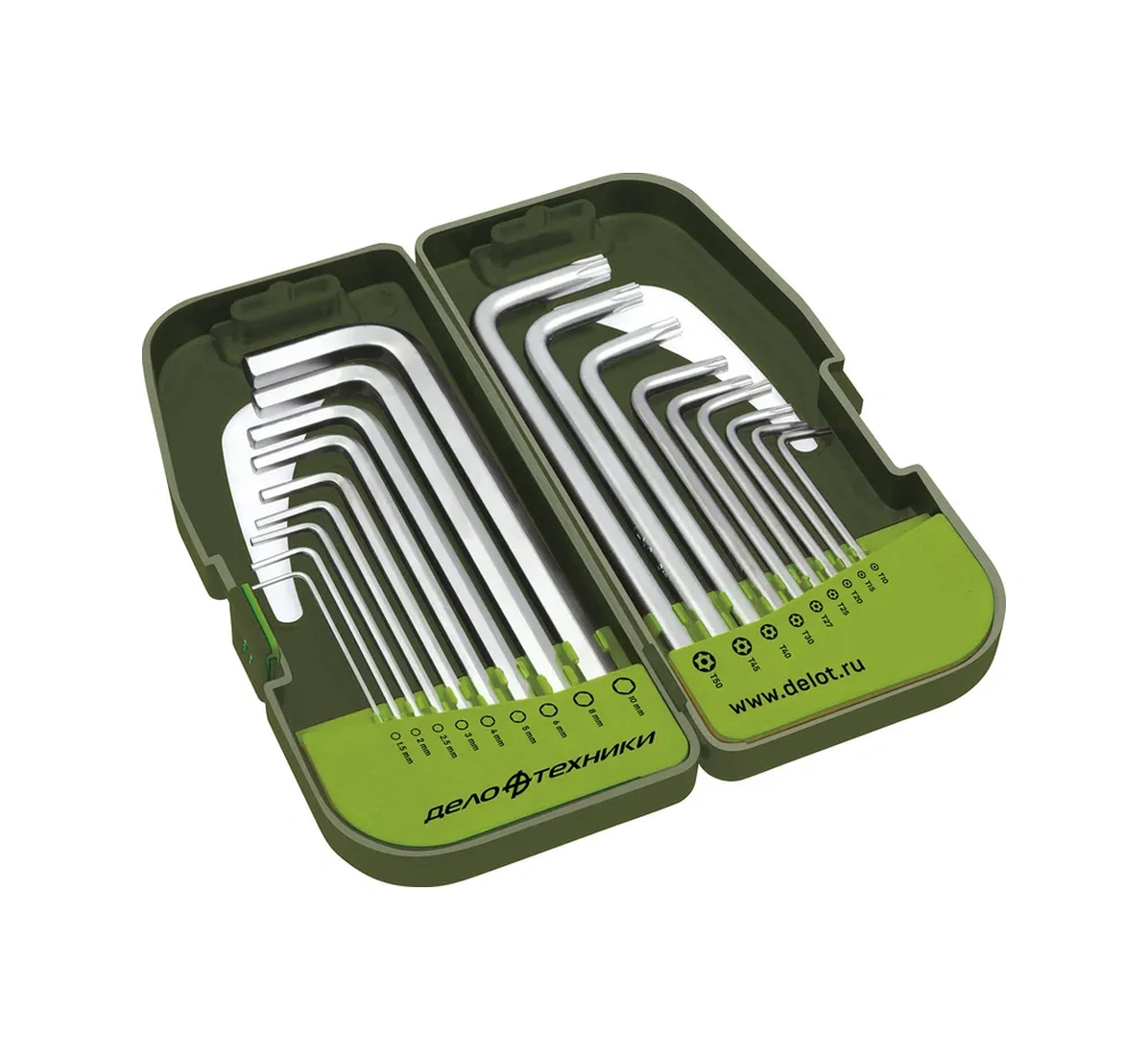 Delo Tehnıkı Uzunaltım Alyan Anahtar Takımı Ve Torx 18 Parça 564518 11430344