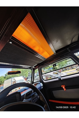 Citroen Ami Güneşlik Tavan Perdesi Siyah - Turuncu