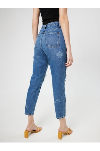 LOFT Mom Regular Fit Kadın Pantolon Lf2032595 Q1.v1 Denim
