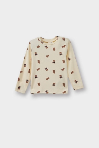 Defacto Erkek Bebek 2li Takım Ayı Baskılı Uzun Kollu Tişört Kadife Salopet Tulum F5727a525wnbn287 Kahve