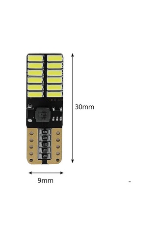 Trobus Park Ampulü T10 Canbuslu 24 Ledli 2'li Set Buz Mavi