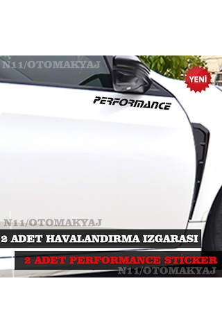 Nissan Primera Çamurluk Havalandırma Izgarası Performans Sticker Siyah
