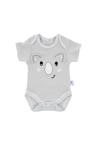 Gezenbebe Hero Bebekler İçin Nakışlı Kısa Kol Body 001