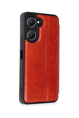 Gld-spt- Newface Vivo Y18 Kılıf Flip Cover - Kırmızı