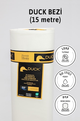 Premier Metrelik Duck Keten Kumaş Su İtici Bez 15 Metre Pfp - Ekr Ekru