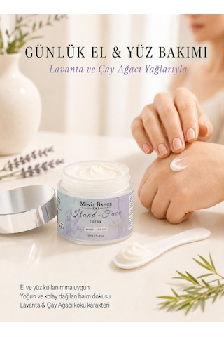 Minia Bahçe Lavanta & Çay Ağacı El ve Yüz Kremi 50 ML