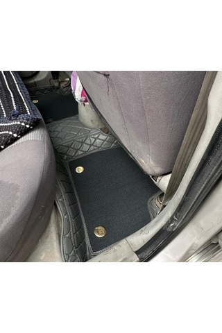 Hyundai Accent Admira 2006-2012 Arası Aracına Özel 8d Çift Katmanlı Havuzlu Paspas Takım Gri