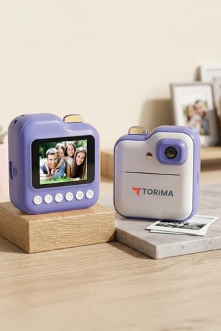 Özel Üretim Renkli Eğlence Çocuk Kamerası Çocuklar İçin Dijital Fotoğraf Makinesi Cmr15 Mor